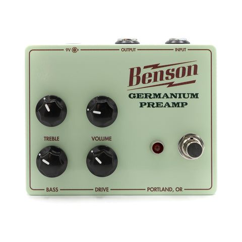 Benson Amps - Germanium Preamp - Front