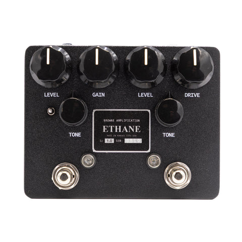 Browne Amplification - Ethane Dual Overdrive - Matte Black - Front 