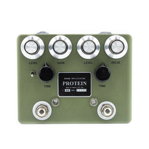 Browne Amplification - Protein Dual Overdrive V4 - Green - Front