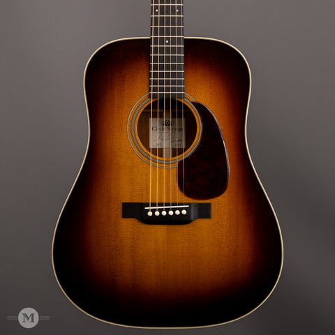 Circle Strings - Salvage Series - Dreadnought - Sunburst - Sinker Sitka with Old Mahogany - Front Close