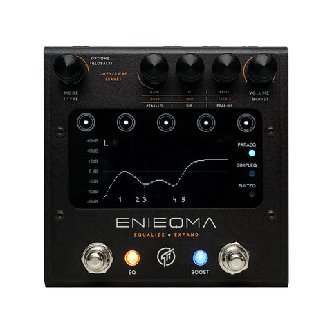 GFI System - Enieqma Dual-Channel EQ + Booster Pedal - Front Close