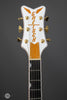 Gretsch Guitars - Falcon Hollow Body with String-Thru Bigsby and Gold Hardware - White - Headstock