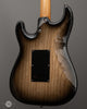 Tom Anderson Electric Guitars - Icon Classic HSS - Natural Dark Grain w Black Shaded Edge - Back Angle