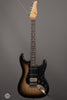 Tom Anderson Electric Guitars - Icon Classic HSS - Natural Dark Grain w Black Shaded Edge - Front