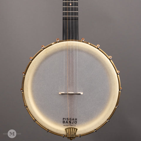Pisgah Banjos - 12" Rambler Dobson Walnut - Short Scale - Front Close 