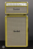 Two-Rock Amplifiers - Classic Reverb 100/50 Watt Head w/ Matching 2x12 Cab- Silver Anodize - Loden Suede - Vintage Beige Cloth - Front 