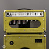 Two-Rock Amplifiers - TS1 100/50 Watt Head w/ Matching 2x12 Cab- Silver Anodize - Loden Suede - Vintage Beige Cloth - Back Close