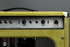 Two-Rock Amplifiers - TS1 100/50 Watt Head w/ Matching 2x12 Cab- Silver Anodize - Loden Suede - Vintage Beige Cloth - Back Plate Right 