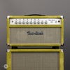 Two-Rock Amplifiers - TS1 100/50 Watt Head w/ Matching 2x12 Cab- Silver Anodize - Loden Suede - Vintage Beige Cloth - Front Close 