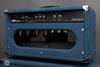Two-Rock Amplifiers - Traditional Clean 40w Head w/ Matching 3x10 Cab - Black Chassis - Denim Suede w/ Vintage Silver Cloth - Back Angle