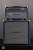 Two-Rock Amplifiers - Traditional Clean 40w Head w/ Matching 3x10 Cab - Black Chassis - Denim Suede w/ Vintage Silver Cloth - Front