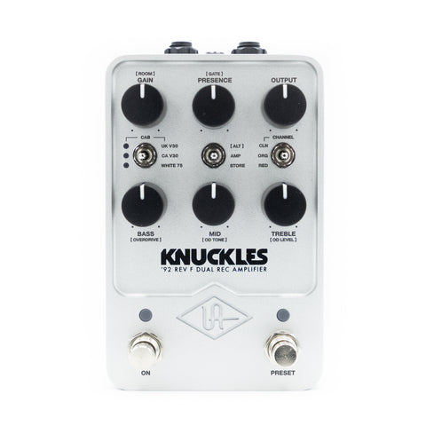 Universal Audio Amp Emulator Pedals - Knuckles ‘92 Dual Rec Amplifier - Front
