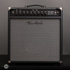 Two-Rock Amplifiers - Vintage Deluxe 40 Watt 1x12 Combo - Black Chassis - Black Bronco w/Vintage Silver Cloth - Front Close