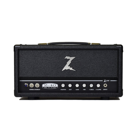 Dr. Z Amps - Z 40 Head (Blackout/Silver Z) 40 watt Head - Front