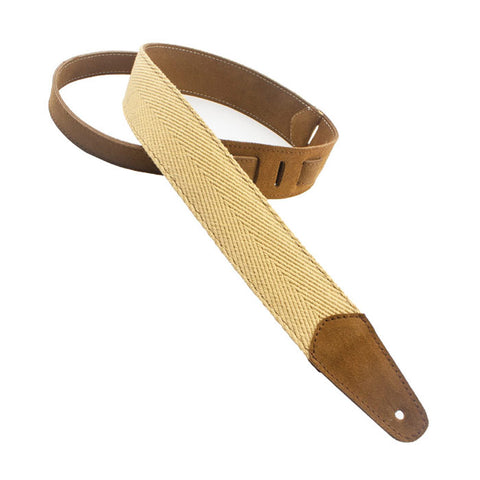 Henry Heller Straps - 2" PURE  100% Cotton w/tail adjustment - TAN