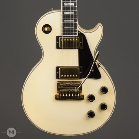 Gibson Guitars - 1988 Les Paul Custom - White with Kahler - Used - Front Close