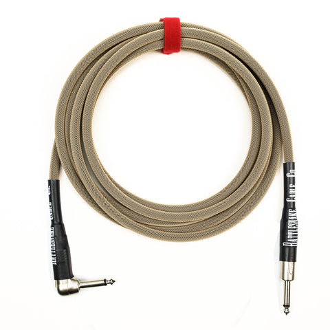 Rattlesnake Cable Company - 10' Standard in Dirty Tweed with Mixed Plugs