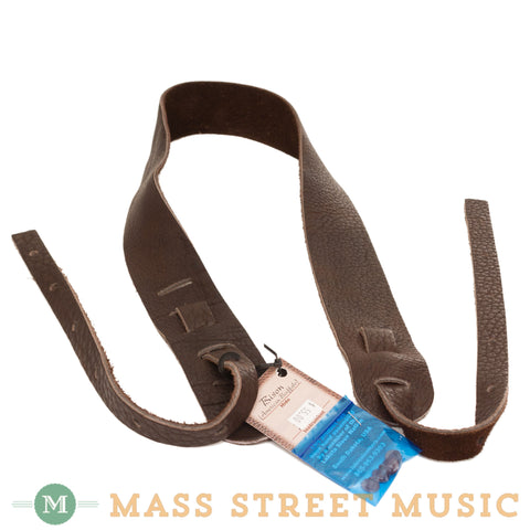 Lakota Leathers - 2" Bison Banjo Strap - Chocolate