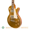 Gibson Electric Guitars - 2004 Les Paul '57 Reissue Gold Top Used - Angle