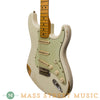 Fender Electric Guitars - 2007 Vintage Relic Stratocaster Olympic White Used - Angle
