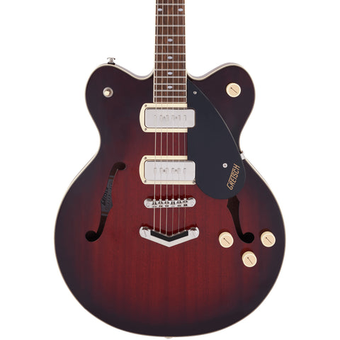 Gretsch Electric Guitars - G2622-P90 Streamliner Center Block DC - Claret Burst - Front Close