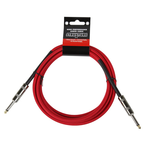 Strukture Cables - 10' Instrument Cable - Woven Red