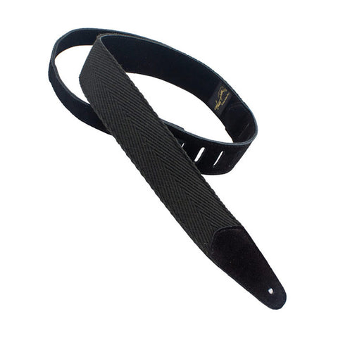 Henry Heller Straps - 2" PURE 100% Cotton w/tail Adjustment - Black