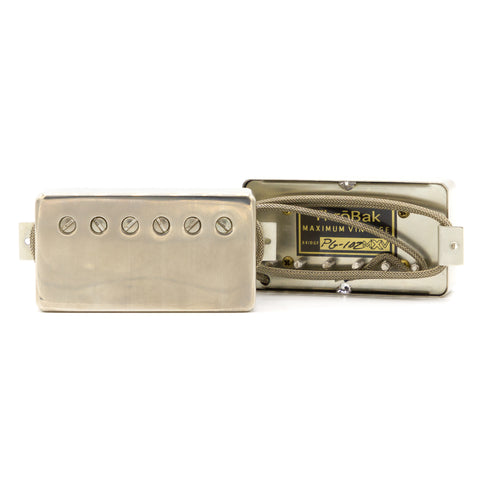 ThroBak Pickups - PG-102 MXV P.A.F. Humbucker Set - Aged Nickel
