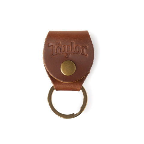 Taylor Key Ring w/Pick Holder - Medium Brown Nubuck