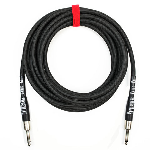 Rattlesnake Cable Company - 20' Standard in Black with Straight Plugs