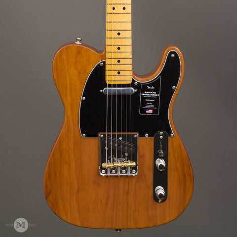 Fender Electric Guitars - American Professional II Telecaster - Roasted Pine - Front Close