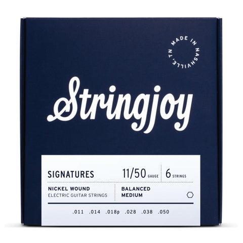 Stringjoy Strings - Signatures Electric Balanced Gauge (11-14-18p-28-38-50)