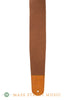 Leather Aces Guitar Strap, Chestnut - front