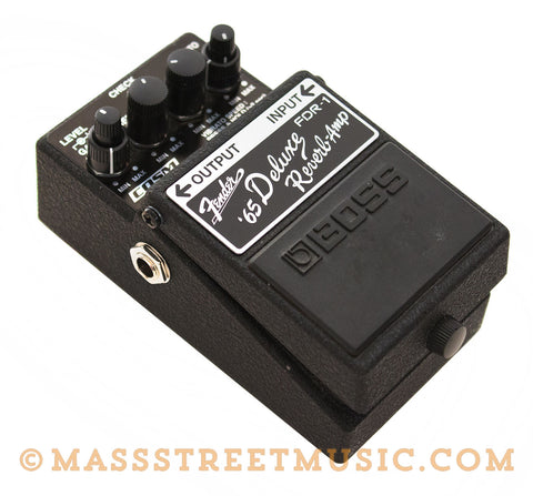 Boss FDR-1 '65 Deluxe Reverb Pedal Used - angle