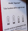 Fender Vaporizer Tube Amp Rocket Red - tube details