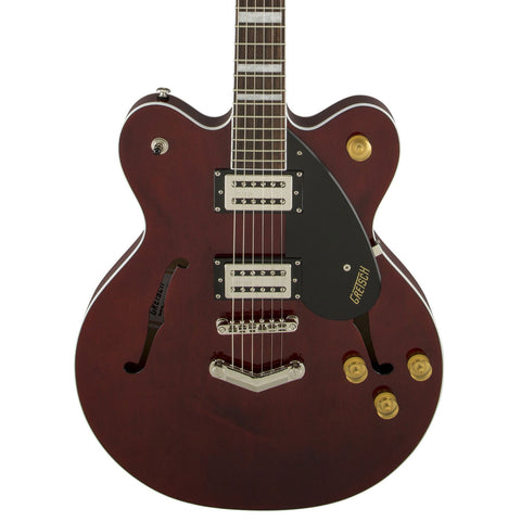 Gretsch Electric Guitars - G2622 Streamliner Center Block - Walnut Stain - Front Close - Stock