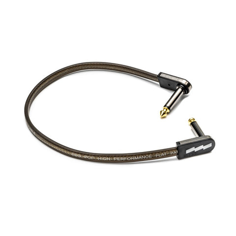 EBS High Performance Flat Patch Cable - 28cm Black/Gold