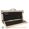 Helweg 13" x 28" Ivory Woven Vinyl Pedalboard - back open