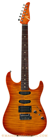 Tom Anderon Hollow Drop Top Amber Burst Electric Guitar - front