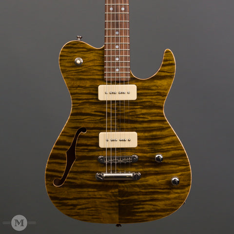 Don Grosh Electric Guitars - 2004 Hollow T Custom - Tiger Eye - Front Close