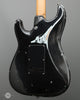 Tom Anderson Electric Guitars - Icon Classic - Black over Sonic Blue In-Distress Level 3 - Back Angle