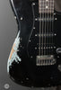 Tom Anderson Electric Guitars - Icon Classic - Black over Sonic Blue In-Distress Level 3 - Distress