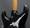 Tom Anderson Electric Guitars - Icon Classic - Black over Sonic Blue In-Distress Level 3 - Heel