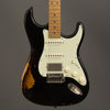 Tom Anderson Electric Guitars -  Icon Classic - Black over Tobacco Burst Distress Level 3