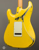 Tom Anderson Electric Guitars - Icon Classic HSS - Corvette Yellow Over Black - Distress Lvl 3 - Back Angle