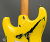 Tom Anderson Electric Guitars - Icon Classic HSS - Corvette Yellow Over Black - Distress Lvl 3 - Heel
