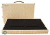 Helweg 13" x 24" Ivory Woven Vinyl Pedalboard - front open