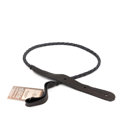 Lakota Leathers - Round Braid Mandolin Strap - Black