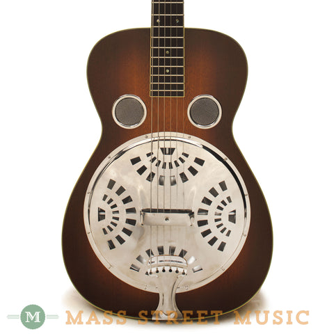 Lebeda JL632 Premium Square-Neck Resophonic Guitar - front close
