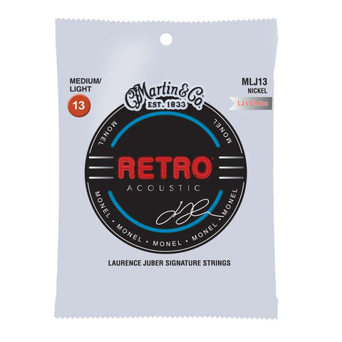 Martin Acoustic Strings - Retro Monel Laurence Juber Medium Light MLJ13